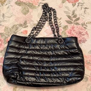 THINK ROYLN Black Quilted Shoulder Bag